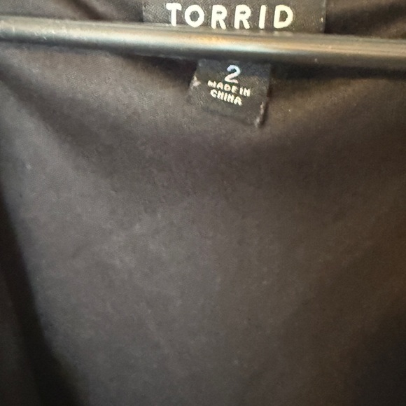 Torrid Black Dress with Ruffle Detail - Picture 2 of 3